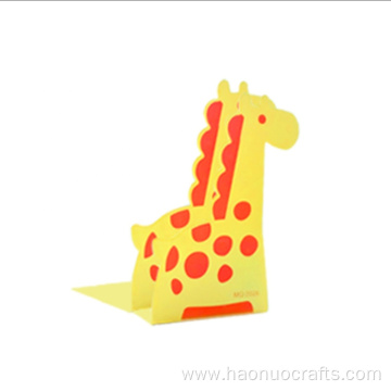 Creative personality student on gift giraffes iron bookends